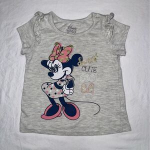 Disney baby size 24 months Gray Minnie Mouse Sweet Cool Tee shirt